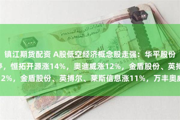 镇江期货配资 A股低空经济概念股走强：华平股份、新研股份20CM涨停，恒拓开源涨14%，奥迪威涨12%，金盾股份、英搏尔、莱斯信息涨11%，万丰奥威涨停