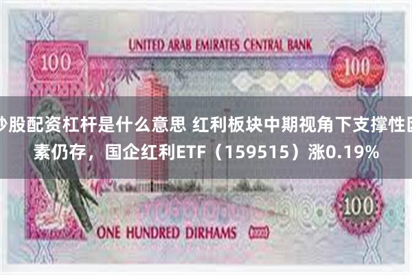 炒股配资杠杆是什么意思 红利板块中期视角下支撑性因素仍存，国企红利ETF（159515）涨0.19%